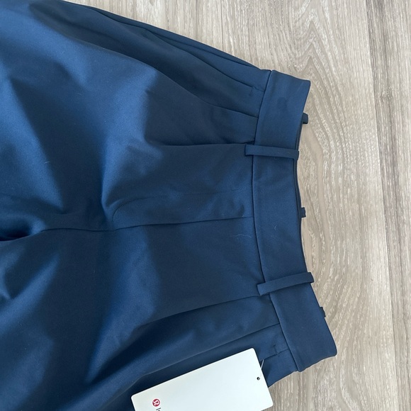Lululemon XS Short Luxtreme Deep Blue Wide-Leg Trousers - Picture 7 of 16